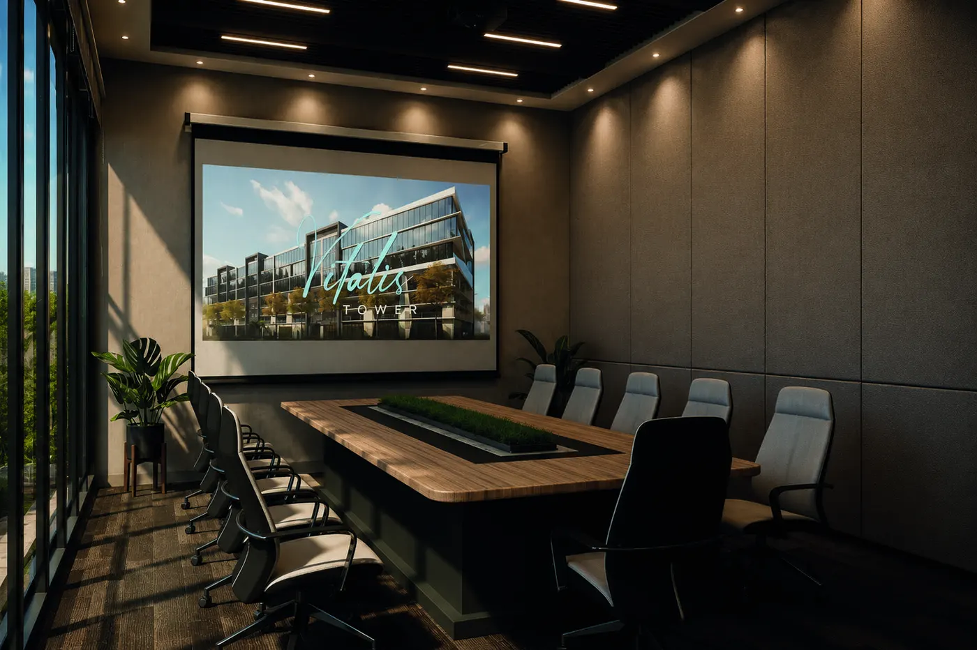 Conference and telemedicine facility — artist's conceptual rendering