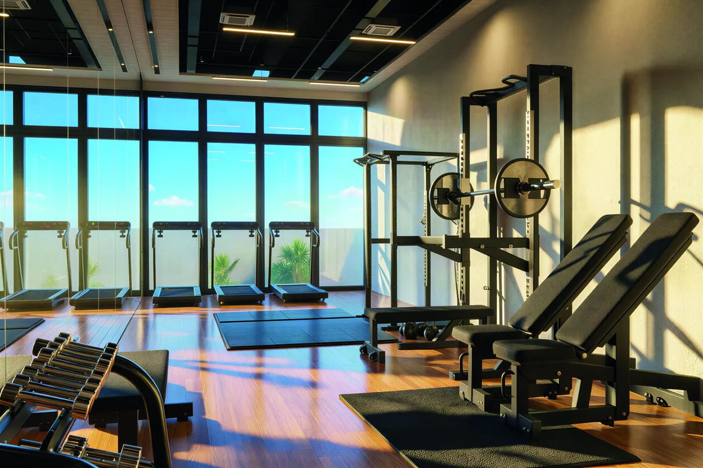 Fitness facility — artist's conceptual rendering