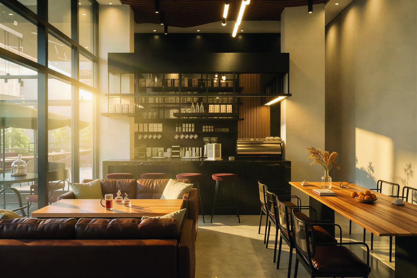 Lounge seating — artist's conceptual rendering